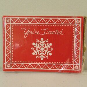 Vintage Hallmark Snowflake Invitations - Pack of 8